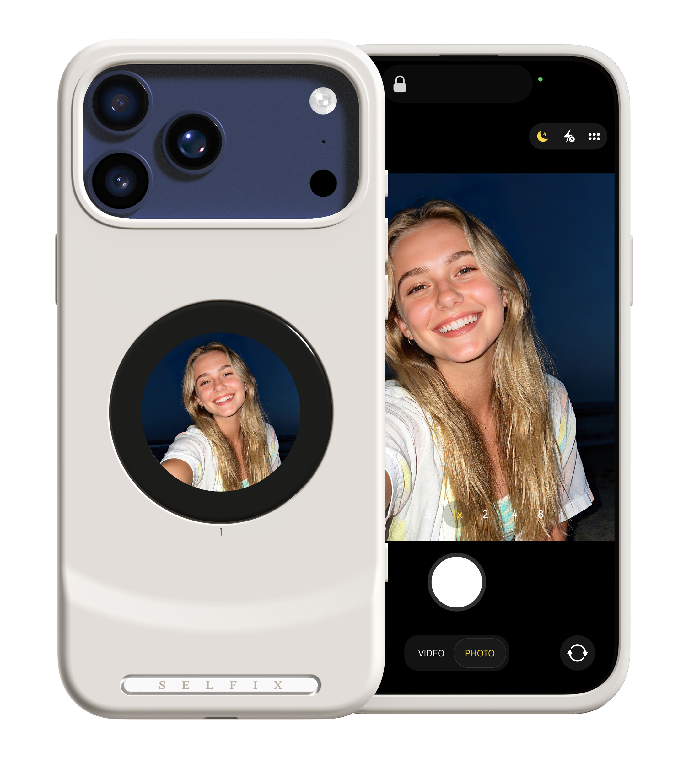 With Selfix (Using Rear Camera)