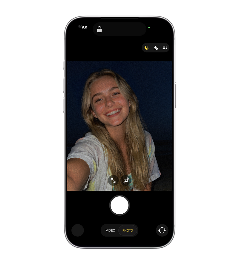Standard iPhone Selfie (Front Camera)